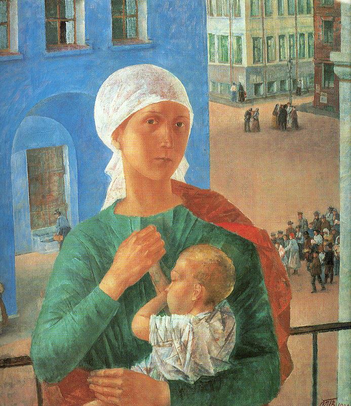 Petrov-Vodkin, Kozma The Year 1918 in Petrograd oil painting image